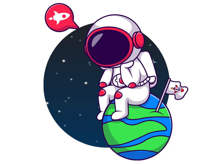 Astronaut Sitting On Earth And Thinking